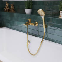 Змішувач для ванни Hansgrohe Talis E 71740990 золото полірований, фото №3
