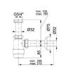 Сифон для раковини колбовий Styron STY-533-2, фото 2