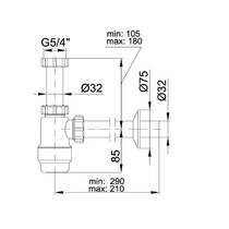 Сифон для раковины колбовый Styron STY-533-2, фото №2