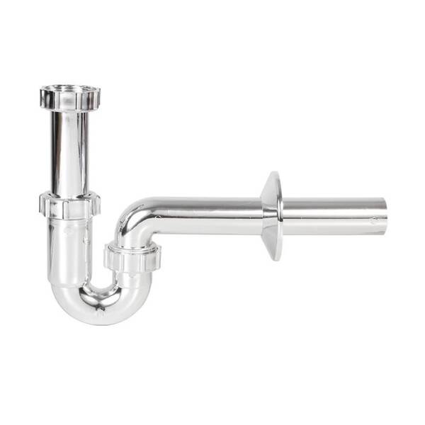 Сифон для раковини трубний Styron STY-638-32-K хром, фото 1