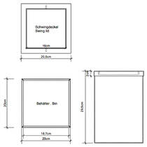 Відро для сміття Decor Walther Corner DW 113 0610160 11,6 л чорний матовий, фото №2