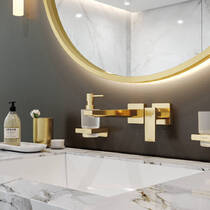 Змішувач прихованого монтажу для раковини Hansgrohe Metropol 32526990 золото полірований, фото №3