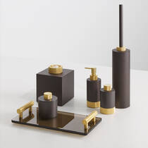 Дозатор для рідкого мила Decor Walther Club SSP 1 0853541 темна бронза/золото матовий, фото №2