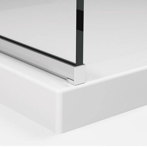 Душевая стенка SanSwiss Easy Walk-in STR4P1405007 140х200 см профиль алюм.хром/стекло прозрачное, фото 2