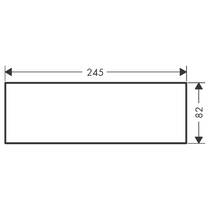 Накладка для змішувача Axor MyEdition 47901600 245 мм чорне скло, фото №2