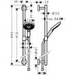 Душовий набір Hansgrohe Raindance Select S 120 3jet EcoSmart 26323000 хром, фото 2
