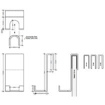 Крючок Decor Walther Contract DH 2 0902000 двойной, хром, фото №2