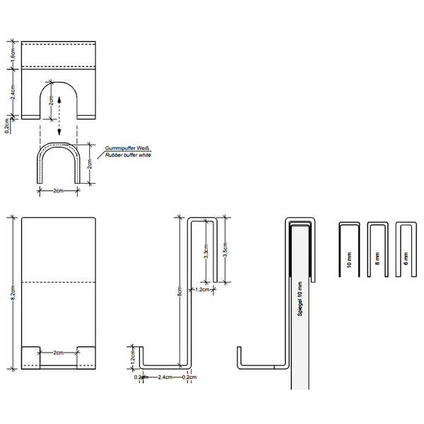 Крючок Decor Walther Contract DH 2 0902000 двойной, хром, фото 2