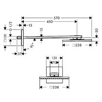 Верхний душ Axor ShowerSolutions 35306000 хром, фото №2