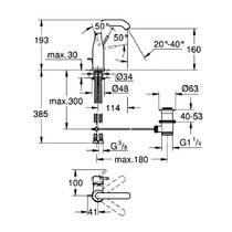 Змішувач для раковини Grohe Essence 23462A01 графіт темний, фото №2