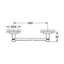 Держатель для полотенец Grohe Essentials 40366A01 графит темный, фото №2