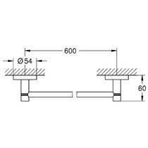 Тримач для рушників Grohe Essentials 40366DA1 теплий захід сонця (рожеве золото), фото №2