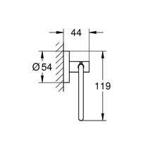 Тримач для туалетного паперу Grohe  Essentials 40689DA1 без кришки, теплий захід сонця (рожеве золото), фото №2