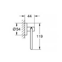 Тримач для туалетного паперу Grohe  Essentials 40689A01 без кришки, графіт темний, фото №2