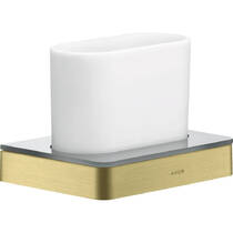 Склянка Axor Universal Softsquare 42834950 з тримачем, латунь матовий, фото №1