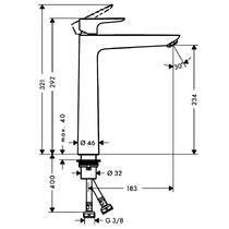 Змішувач для раковини Hansgrohe Talis E 71717990 золото полірований, фото №2