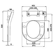 Крышка для унитаза AM.PM Clean Care CCC7853WH электронная с функцией биде, фото №2