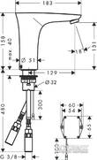 Змішувач для раковини Hansgrohe PuraVida 15170000, фото 2