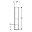 Дзеркальна шафа Geberit Selnova Square 501.270.00.1 788х850 мм, фото 4