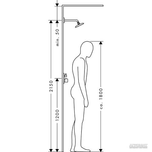 Верхний душ Hansgrohe Raindance E 27376000, фото 3