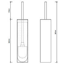 Щетка для унитаза Decor Walther Mikado MK SBG 0521450 белый матовый, фото №2