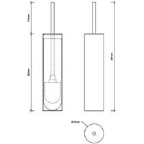 Щітка для унітаза Decor Walther Mikado MK SBG 0521400 хром, фото №2