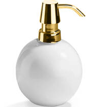 Дозатор для жидкого мыла Decor Walther Porzellan DW 6350 0804952 белый/золото глянцевый, фото №1