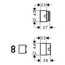 Набор для удлинения Hansgrohe 31971000 25мм, фото №2