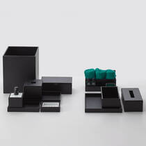 Корзина для мусора Decor Walther Brownie PK 0925060 из искусственной кожи, черная, фото №5