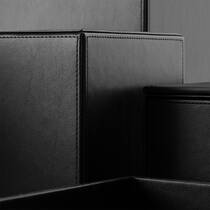 Корзина для мусора Decor Walther Brownie PK 0925060 из искусственной кожи, черная, фото №4