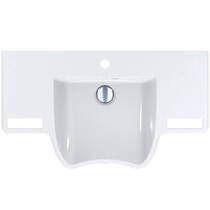 Раковина Miraggio Krakow 80 см для людей з обмеженими фізичними можливостями, білий глянець, фото №3