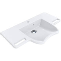 Раковина Miraggio Krakow 80 см для людей з обмеженими фізичними можливостями, білий глянець, фото №1