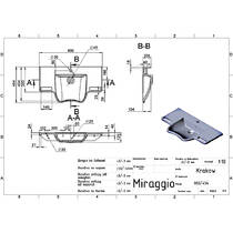 Раковина Miraggio Krakow 80 см для людей з обмеженими фізичними можливостями, білий глянець, фото №2
