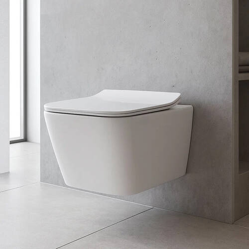 Унітаз підвісний Devit Linea 3040120 безобідковий з сидінням soft-close, фото 4