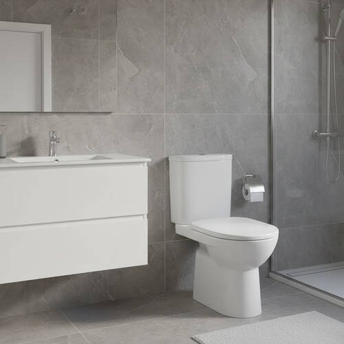 Унітаз-компакт Geberit Selnova 501.753.00.1 із сидінням з дюропласту, фото 1