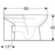 Унітаз підлоговий Geberit Selnova Square 500.152.01.1 Rimfree, фото 5