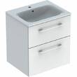 Тумба с раковиной Geberit Selnova Square 501.236.00.1 подвесная 60 см белый, фото 1