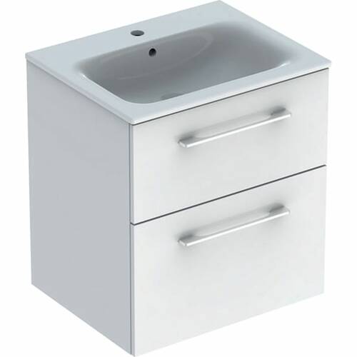 Тумба с раковиной Geberit Selnova Square 501.236.00.1 подвесная 60 см белый, фото 1