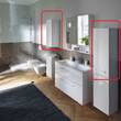 Шафка Geberit Selnova Square 501.276.00.1 33 см білий, фото 2