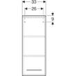 Шафка Geberit Selnova Square 501.276.00.1 33 см білий, фото 5