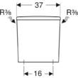 Бачок для унитаза Geberit Selnova Square 501.578.01.1 двойной смыв, фото 3