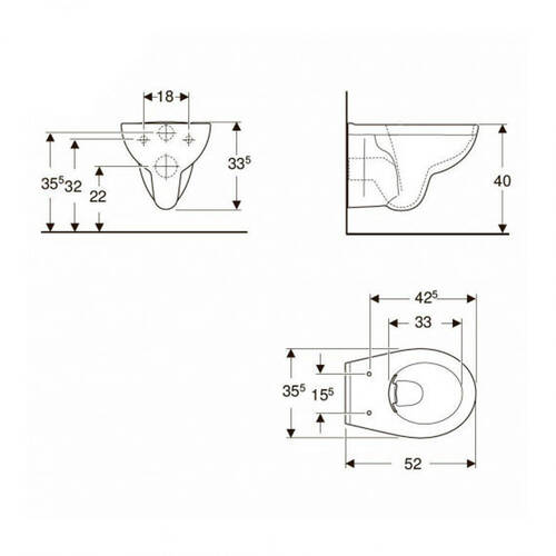 Унитаз подвесной Kolo Rekord K99033000 безободковый с сиденьем soft-close, Click2Clean, фото 4