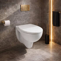 Унітаз підвісний Kolo Rekord K99033000 безобідковий з сидінням soft-close, Click2Clean, фото №1