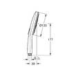 Ручний душ Grohe Rainshower Smartactive 26574GL0 золото, 3 режими струменю, фото 2