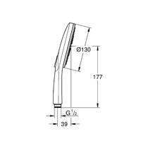 Ручний душ Grohe Rainshower Smartactive 26574GL0 золото, 3 режими струменю, фото №2