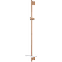 Душова штанга Grohe Rainshower SmartActive 26603DL0 900 мм з тримачем та полицею, теплий захід сонця (брашоване рожеве золото), фото №2