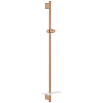 Душова штанга Grohe Rainshower SmartActive 26603DL0 900 мм з тримачем та полицею, теплий захід сонця (брашоване рожеве золото), фото №1
