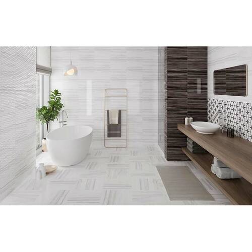 Плитка Cersanit Teri White Structure Glossy 25x40 см, фото 2