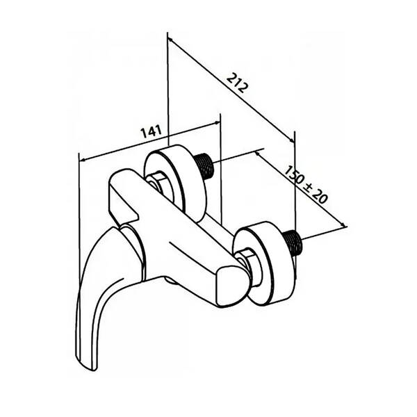 Смеситель для душа AM.PM Sense F7520000, фото 2