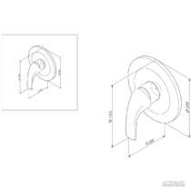 Смеситель скрытого монтажа для душа AM.PM Sense F7575000, фото №2